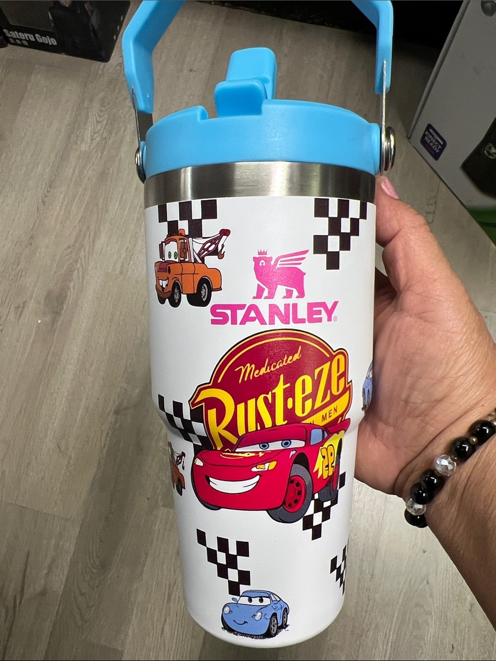 Stanley Kids Rust-eze Cars Insulated Tumbler - Light Blue
